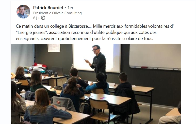 Patrick Bourdet, engagé à nos côtés